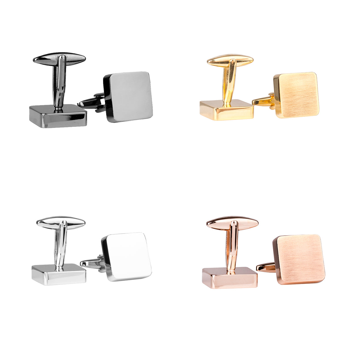 Dad Est. Year Personalised Square Cufflinks