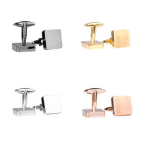 Dad Est. Year Personalised Square Cufflinks