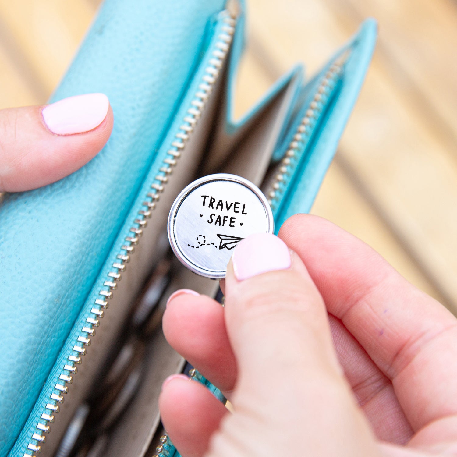 Travel Safe' Pocket Token Keepsake - Ellie Ellie