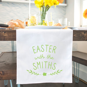 Easter With The...' Personalised Table Runner