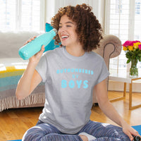 Outnumbered By Boys' Womens Mum T-Shirt Top