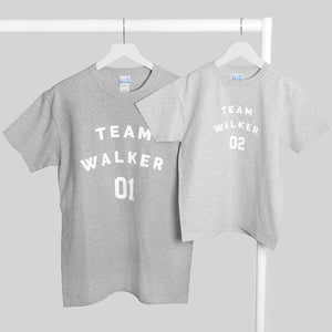 Personalised Team Name And Number T-Shirt Set