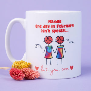 Personalised Valentines Hers And Hers Mug