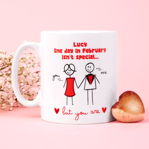 Personalised Valentines His & Hers Mug