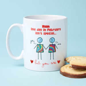 Personalised Valentines His & His Mug