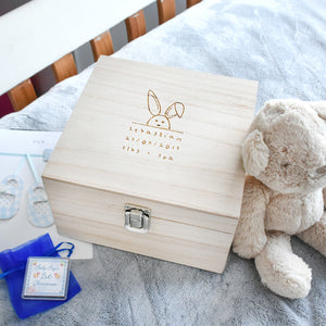 New Baby Name, Date And Weight Memory Box