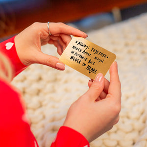 Long Distance Relationship Keepsake Wallet Card