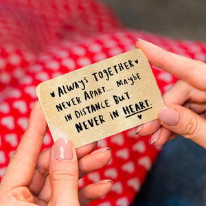 Long Distance Relationship Keepsake Wallet Card