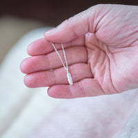 Remembrance Sterling Silver Feather Necklace