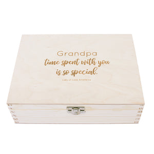 Grandad's Time Is Special Time' Personalised Watch Box