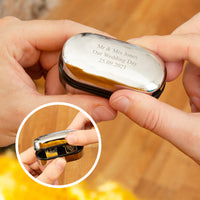 Initial Personalised Solid Square Cufflinks Gold