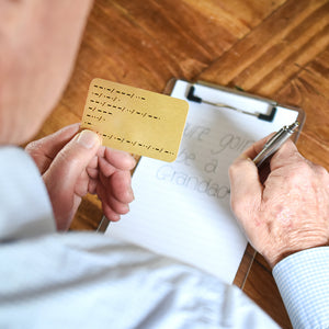 You're Going To Be A Grandad Morse Code Wallet Keepsake