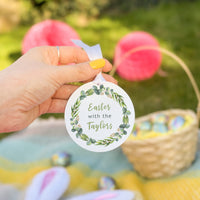Easter With The' Personalised Easter Wreath Decoration
