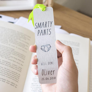 Personalised Smarty Pants Graduation Bookmark