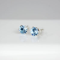 Something blue' Sterling Silver Aquamarine Wedding necklace Card