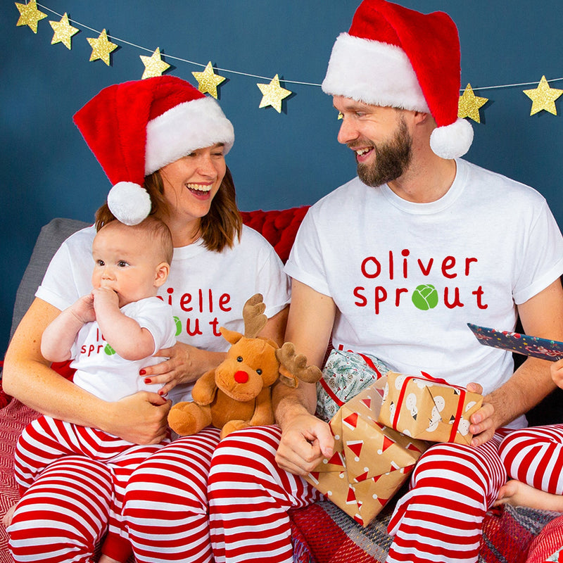Personalised Sprout Couples His And Hers Pyjamas Set