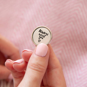 Always With You' Pocket Token Keepsake Keyring