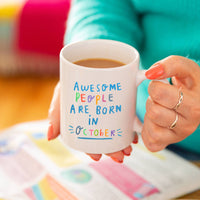 Awesome People Are Born In' Birthday Mug