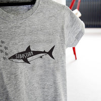 Personalised Children's Shark T-Shirt