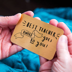 Best Teacher Award Goes To You' Purse Wallet Card