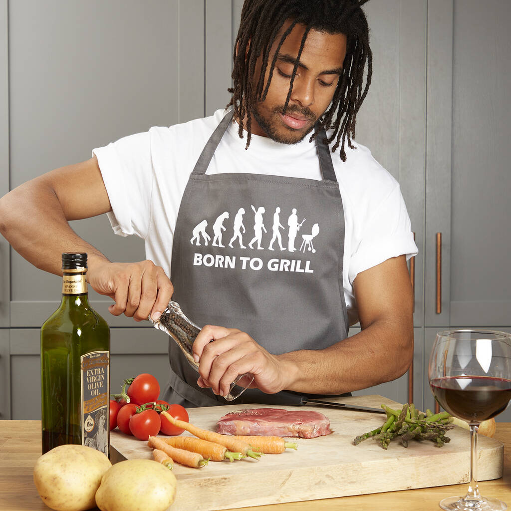 Mens shop grilling apron