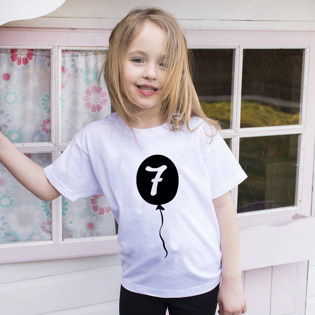 Children s Balloon Birthday T Shirts