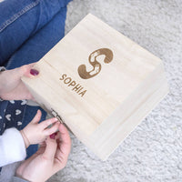 New Baby Personalised Name Memory Box