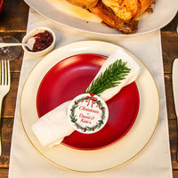 'Christmas At' Personalised Surname Christmas Napkin Holder