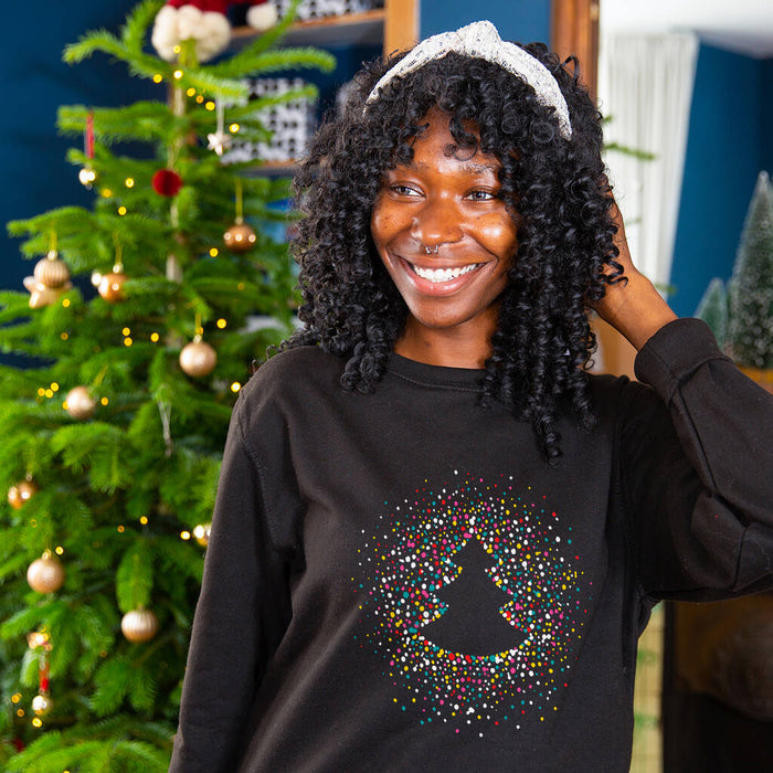 Christmas Tree Confetti Scatter Christmas Jumper Sweatshirt