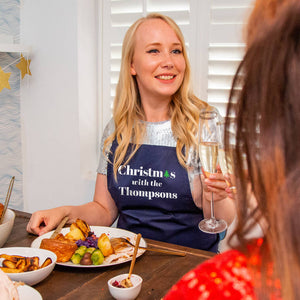 Christmas With The ...' Personalised Apron
