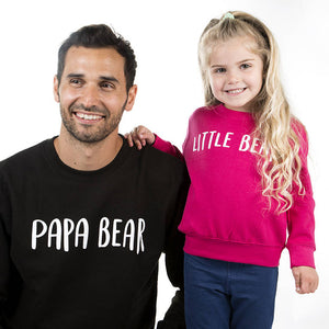 Dad And Me Bear Sweatshirt Jumper Set