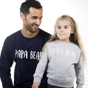 Dad And Me Bear Sweatshirt Jumper Set