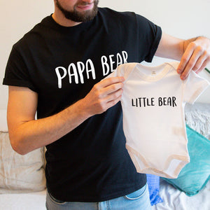 Dad And Me Bear T-Shirt And Baby Grow Set