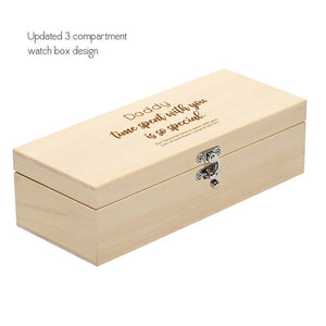 Daddy's Time Is Special Time' Personalised Watch Box