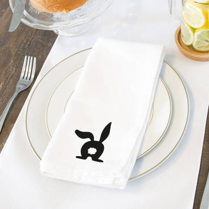 Easter Bunny Rabbit Silhouette Napkin