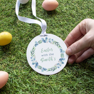 Easter With The' Personalised Easter Wreath Decoration