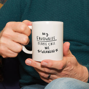 Favourite People Call Me Grandma / Grandad Mug Set
