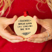 Feather's Appear' Remembrance Christmas Decoration