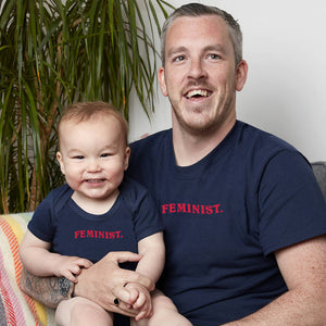 Feminist Adult T-Shirt And Baby Grow Set