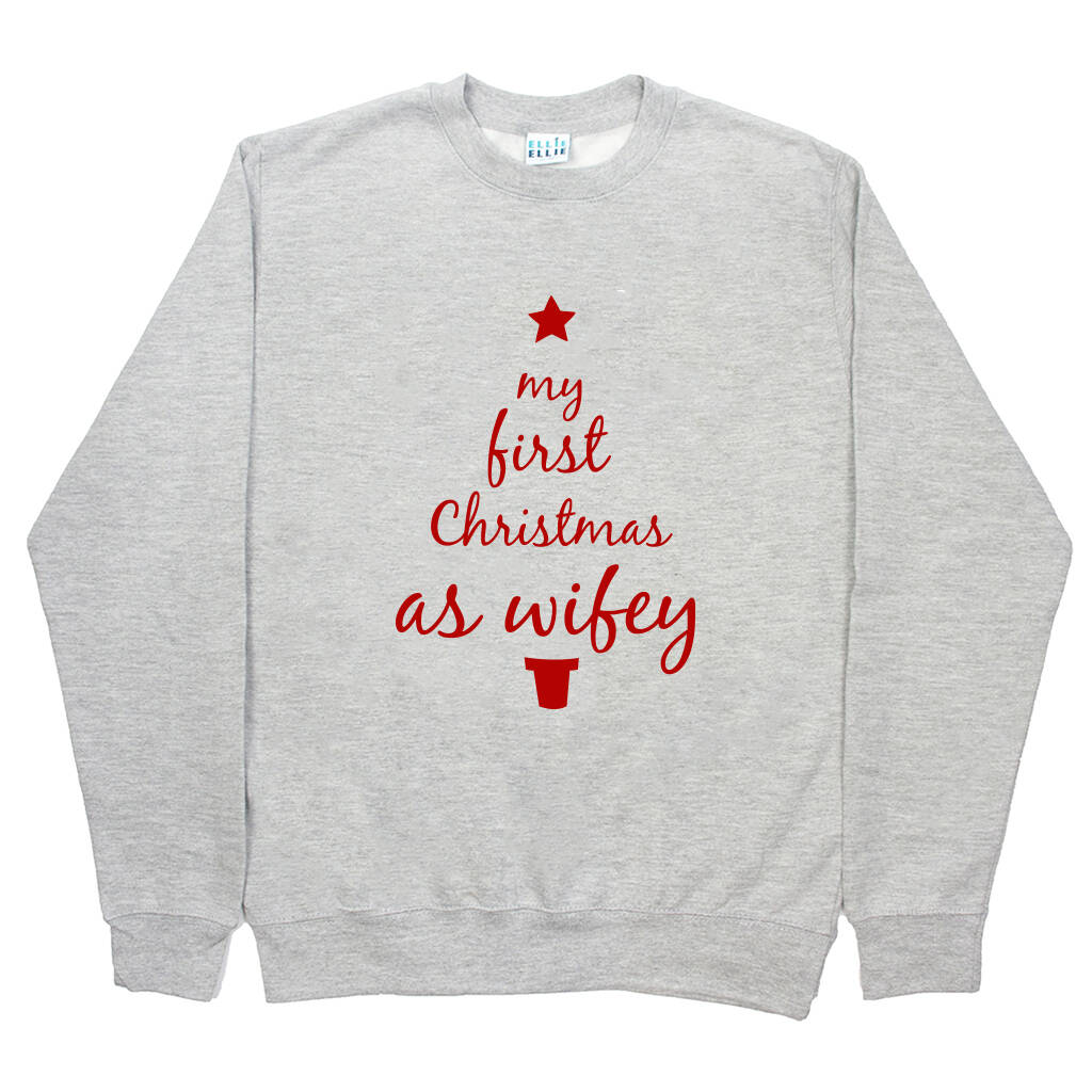 First Christmas As Hubby And Wifey Christmas Jumper Set