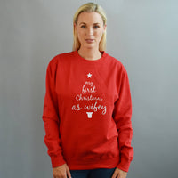 First Christmas As Hubby And Wifey Christmas Jumper Set