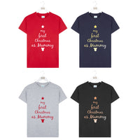 First Christmas As Mummy New Mum Christmas T Shirt