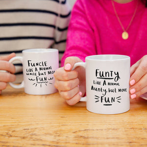 Funcle / Funty' Fun Aunty And Uncle Mug Set