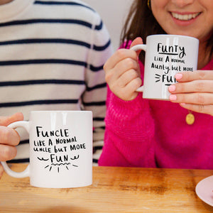 Funcle / Funty' Fun Aunty And Uncle Mug Set
