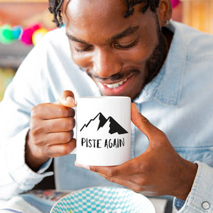 'Piste Again' Ski Mug