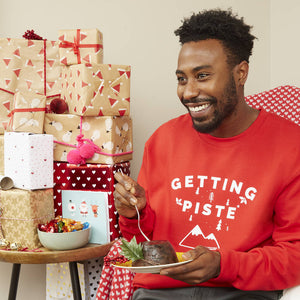 'Getting Piste' At Christmas Jumper