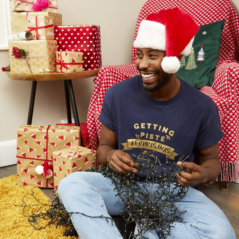 'Getting Piste At Christmas' Bold Christmas T Shirt