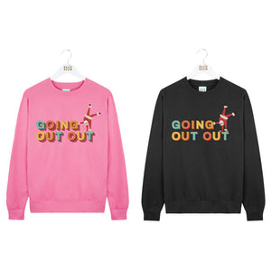 Going Out Out Santa Somersault Christmas Sweatshirt