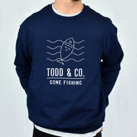 Gone Fishing' Personalised Adventure Men's Sweatshirt