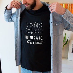 Gone Fishing' Personalised Adventure Men's T-Shirt